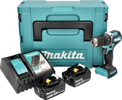 Immagine prodotto di Makita DHP 487 RTJ 18 V 40 Nm Brushless Cordless Drill + 2x 5.0 Ah Batterie + Caricabatterie + Makpac