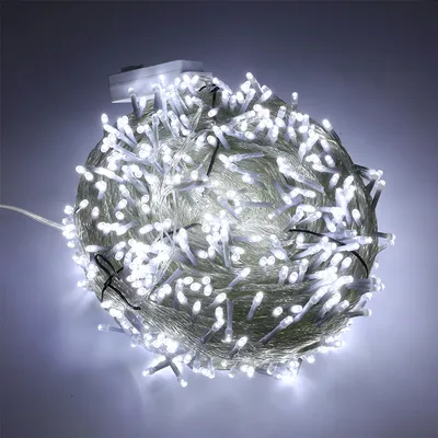 Produktbild von 100M 600 LED víla světla Karneval Svatba Venkovní vnitřní zahradní osvětlení Bílá