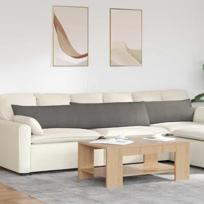 Immagine prodotto di vidaXL Cuscino per divano 2 pezzi grigio chiaro 200 x 40 cm in tessuto a coste