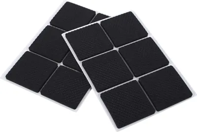 Produktbild von 12pcs Schwarz NOn slip Selbstklebende Bodenschützer Möbel Sofa Tisch Stuhl Gummifüße Pads