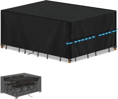 Produktbild von Famanu Abdeckhaube für Gartenmöbel - Wasserdicht, UV-beständig, 160x100x75cm