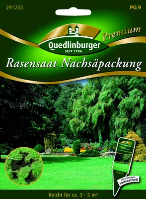 Produktbild von Quedlinburger Saatgut - Nachsäpackung Rasen - Samen - 291255