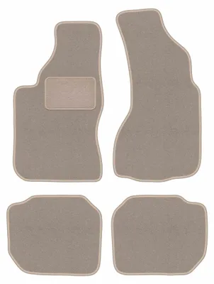 Image de Tapis de sol en moquette pour Audi V8 1988-1993 (berline) – jeu 4 pièces, beiges, sur mesure – Wielganizator LUX