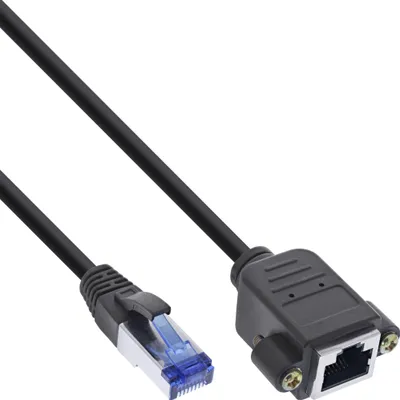 Obrázok produktu pre InLine 76514X, 1,5 m, Cat6a, S/FTP (S-STP), RJ-45, RJ-45, Čierna