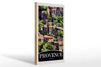 Produktbild von Holzschild Reise 20x30cm Provence Frankreich Natur Gebäude