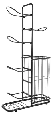 Obrázek produktu pro Skladový regál, odolná ocel, prostorově úsporný design, černý