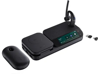Produktbild von BH71 Workstation Pro (schwarz, Bluetooth-Headset-System mit Workstation, USB-Dongle, Lade-Etui)