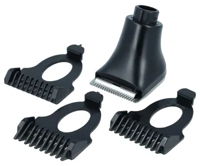 Produktbild von vhbw Trimmer Aufsatz-Set kompatibel mit Philips RQ12 Serie RQ1254, RQ1255, RQ1252CC Rasierer - 4-teiliges Bartstyler Kit mit 3mm / 5mm / 7mm Bartkamm
