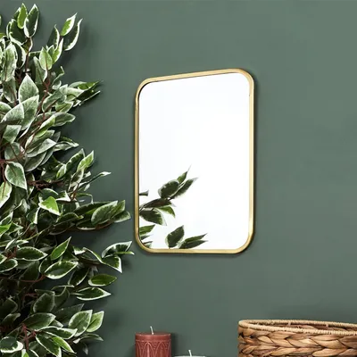 Produktbild von Home Deco Factory Spiegel Carre - Rechteck - Gold - L25 x B34 cm