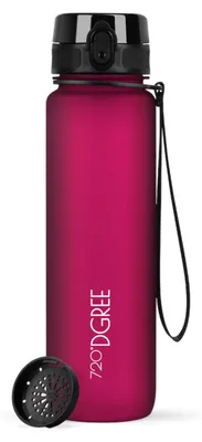 Produktbild von 720°DGREE Trinkflasche uberBottle softTouch mit Sieb lavish plum 1l