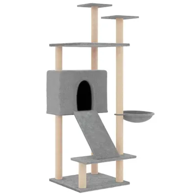Immagine prodotto di vidaXL Graffiatoio in sisal Grigio chiaro 153 cm