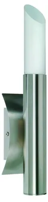 Image de Paulmann Living Gala Candela I, applique murale, 1x9W, culot E14, modèle Decopipe, finition fer brossé/opale, 230V, métal