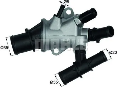 Produktbild von Thermostat Kühlmittel Öffnungstemperatur 88 °C MAHLE für u.a. FIAT MULTIPLA