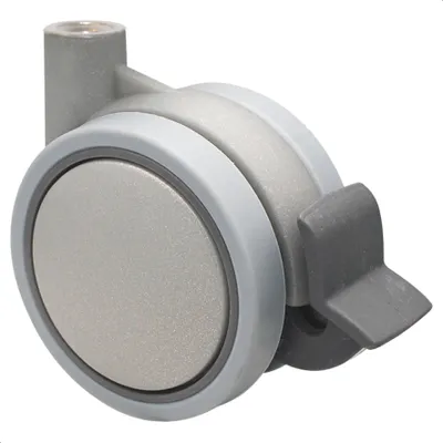 Produktbild von WAGNER Möbelrolle / Doppelrolle SOFT - Durchmesser Ø 60 mm, silber, Tragkraft 50 kg - 01003001