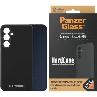 Obrázok produktu pre PanzerGlass ® HardCase Black with D3O® Samsung Galaxy A55 5G, Ochranný obal, Samsung, Samsung - Galaxy A55 5G, Čierna