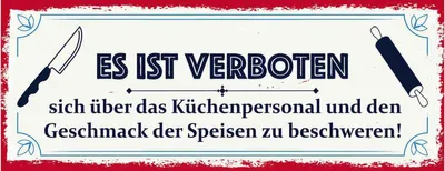 Produktbild von vianmo Holzschild 10x27 cm Es ist verboten sich über das Warnschild Hinweisschild
