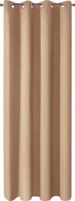 Image de Design 91 135x250 Parisa beige occultant rideau fini couleur unie avec œillets