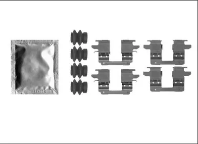 Produktbild von TEXTAR 82539900 Zubehörsatz Scheibenbremsbelag Hinten für NISSAN JUKE (F15) JUKE Van (F15)