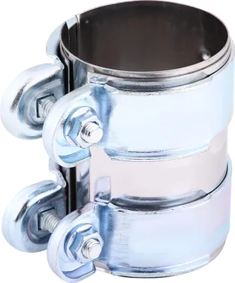 Produktbild von 2-Zoll-Edelstahl-Turbo-Auspuffbandschelle Schalldämpfer-Catback-Rohrverbinder mit Schrauben