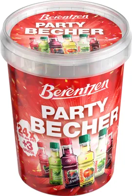 Produktbild von Berentzen Minis Party Becher mit 9 verschiedenen Likören 480ml
