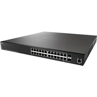 Produktbild von Cisco SG550XG-24T, Managed, L3, 10G Ethernet (100/1000/10000), Rack-Einbau, 1U