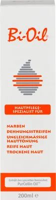 Produktbild von Bi-Oil spezielles Hautpflegeöl 200 ml hilft bei Dehnungsstreifen & Narben - Hilfe bei trockener Haut & bei ungleichmäßiger Hauttönung