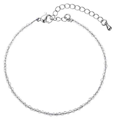Produktbild von Quarzperlenarmband 43055.3 Grauer Quarz