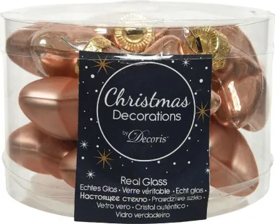 Produktbild von Christbaumschmuck Sterne 4cm Glas 12 Stück - Karamel