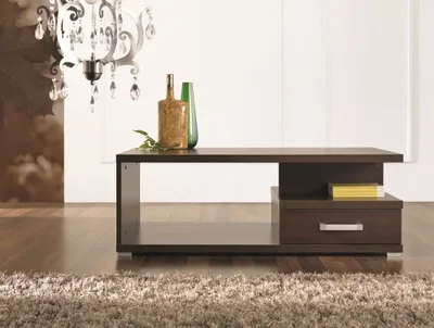 Obrázek produktu pro Konferenční stolek se šuplíkem KASSON - kaštan wenge
