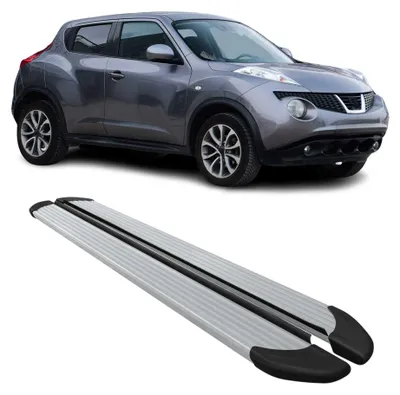 Image de Marchepieds Latéraux pédale pour Nissan Juke 2010-2019 Aluminium Argent 2Pcs