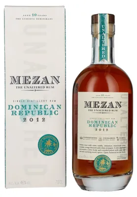 Produktbild von Mezan The Unaltered Rum Dominican Republic 2012 46% Vol. 0,7l in Geschenkbox