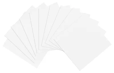 EVA-Schaumstoffplatten 3 mm, weiß, 10 Stück, 25 x 25 cm