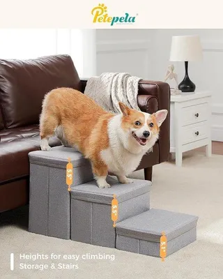 Produktbild von Hausdorfhindernis für Bett, Sofa, hochdichtes Schaum, waschbar, Haustierhindernis für Hunde und Katzen, 72 x 32 x 40 cm