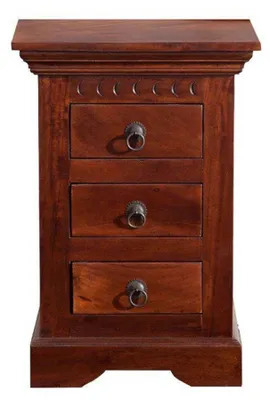 Immagine prodotto di MASSIVMOEBEL24 | OXFORD #502 Cassettiera in legno di acacia - laccato / nougat 40x38x59