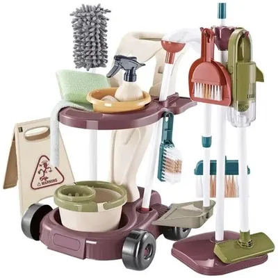 Productafbeelding van Kruzzel 24747 Schoonmaakset voor kinderen, 18-in-1