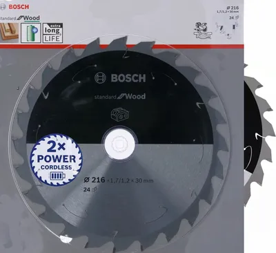 Produktbild von Bosch Pro Kreissägeblatt, 216 x 1,7 x 30 mm, 24 Z Wood