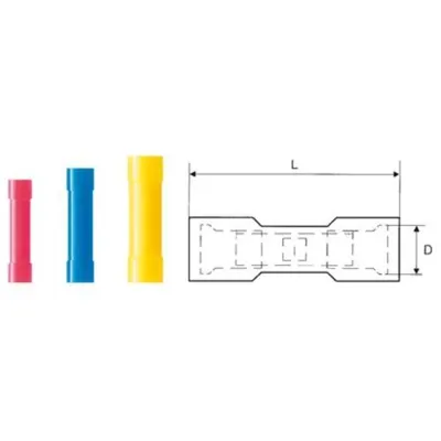 Produktbild von Weidmüller Stoßkabelverbinder gelb 4-6mm² 100St. / Beutel - 482140 920051
