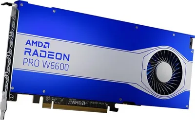 Image de AMD Radeon Pro W6600 - Carte graphique - Radeon Pro W6600 - 8 Go GDDR6 - PCIe 4.0 x8 - 4 x DisplayPort