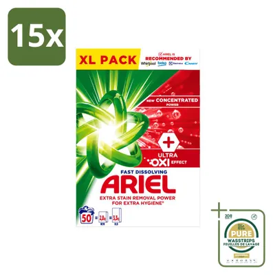 Produktbild von 15 x Ariel Oxi Vollwaschmittel - 2,8 kg - Vorratspackung - 15 Stücke