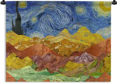 Produktbild von MuchoWow® Wandteppich Wandbehang Van Gogh - Alte Meister - Malerei 150x112 cm Tapisserie Dekoration Wandtuch - Wanddecke - Wandteppiche
