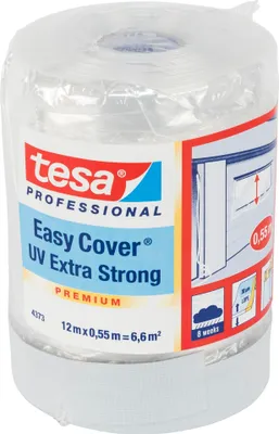 Produktbild von Tesa Schutzfolie Easy Cover UV extra stark 550mm 12m transparent - 04373-00000-01