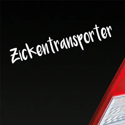 Produktbild von Auto Aufkleber Zickentransporter Mädels Tuning 19x4 cm Weiss Glanz Sticker Heckscheibenaufkleber