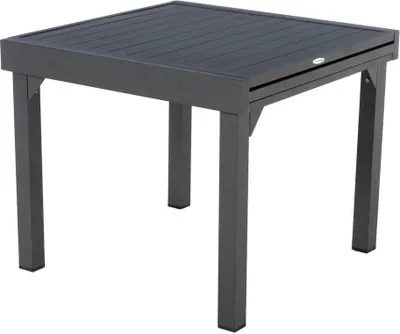 Produktbild von Ausziehbarer gartentisch "piazza" graphit 8-sitzer aus epoxybehandeltem aluminium  - Hespéride