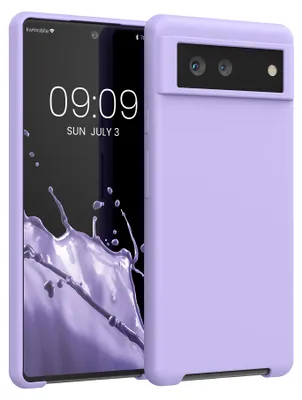 Produktbild von kwmobile Handyhülle für Google Pixel 6 Hülle - Case Silikon - Kabelloses Laden - Schutzhülle Cover in Lavendel