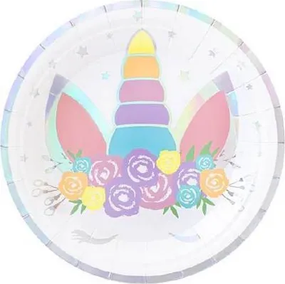 Obrázok produktu pre Papierový tanier unicorn 18cm 6ks - Party Pal