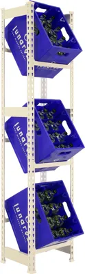 Image de SIMONBOTTLE Etagère métallique 3-1800x400x300 BRANCO