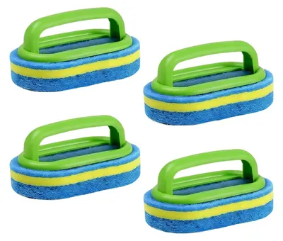 Spülbürste 4er-Set, 16,9 x 5,7 x 5 cm, grün