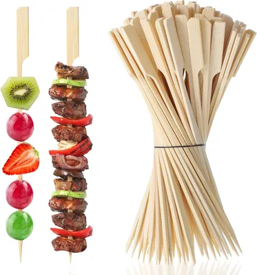 Produktbild von Bambusspieße 20 cm, 100 Stück, Holzspieße, Nachhaltig, für Grillen
