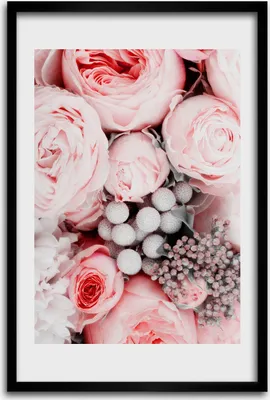 Produktbild von Bild - Bilderrahmen - 40 cm x 60 cm - MDF - Rahmen - Wandkunst - Ein Blumenstrauß