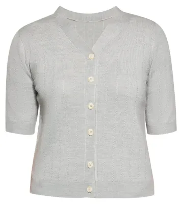 Produktbild von ALBEE damen strickjacke - grau melange, L